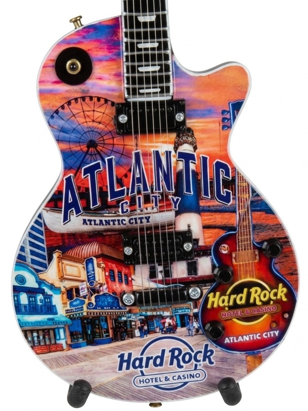 Hard Rock Atlantic City Miniature Guitar - Picture 2 of 11